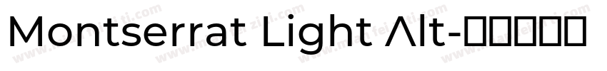 Montserrat Light Alt字体转换